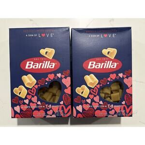 Barilla Heart Shaped Pasta 12oz - 2 boxes, Limited Edition, Rare